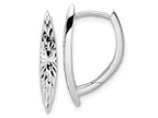 FJC Finejewelers 925 Sterling Silver d Bright Cut Hoop Earrings 21 x 12 mm