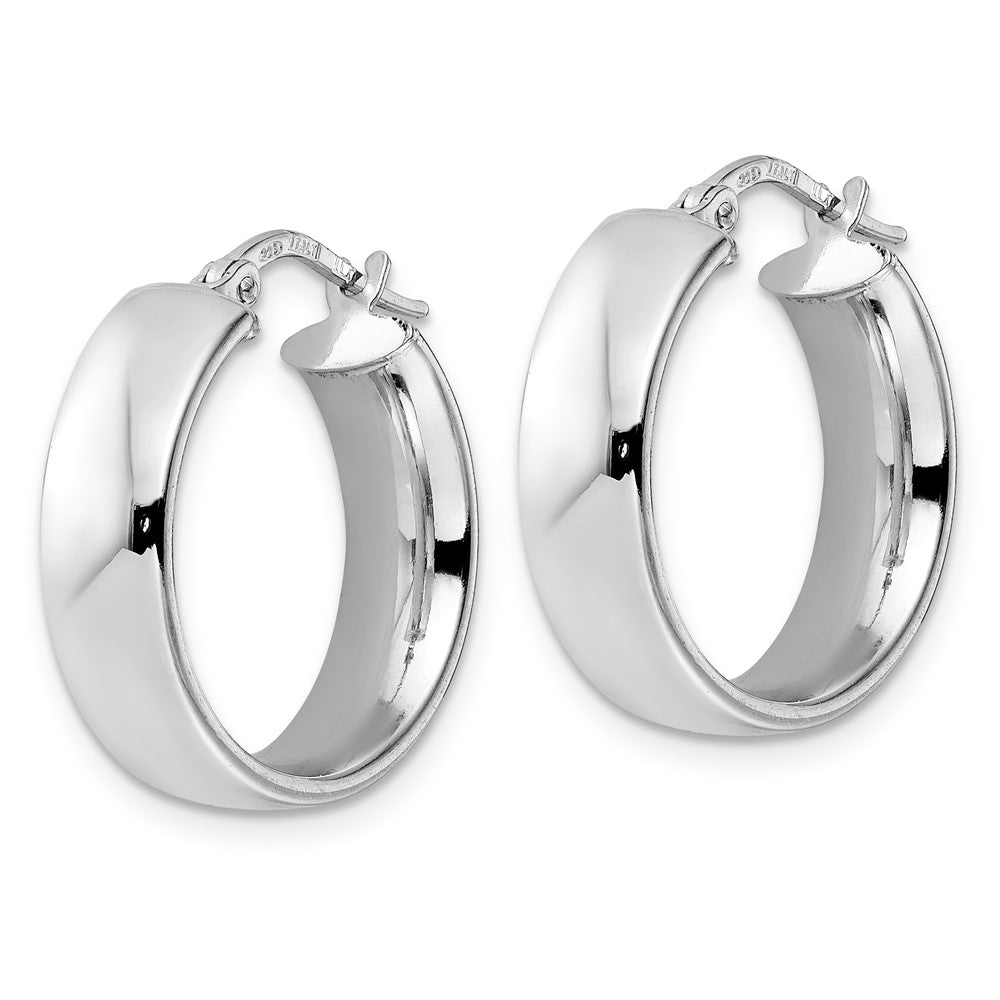 FJC Finejewelers 925 Sterling Silver d Polished Hoop Earrings 21 x 20 mm