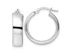 FJC Finejewelers 925 Sterling Silver d Polished Hoop Earrings 21 x 20 mm