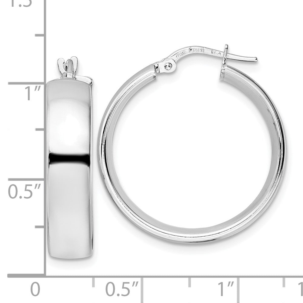 FJC Finejewelers 925 Sterling Silver d Polished Hoop Earrings 27 x 25 mm