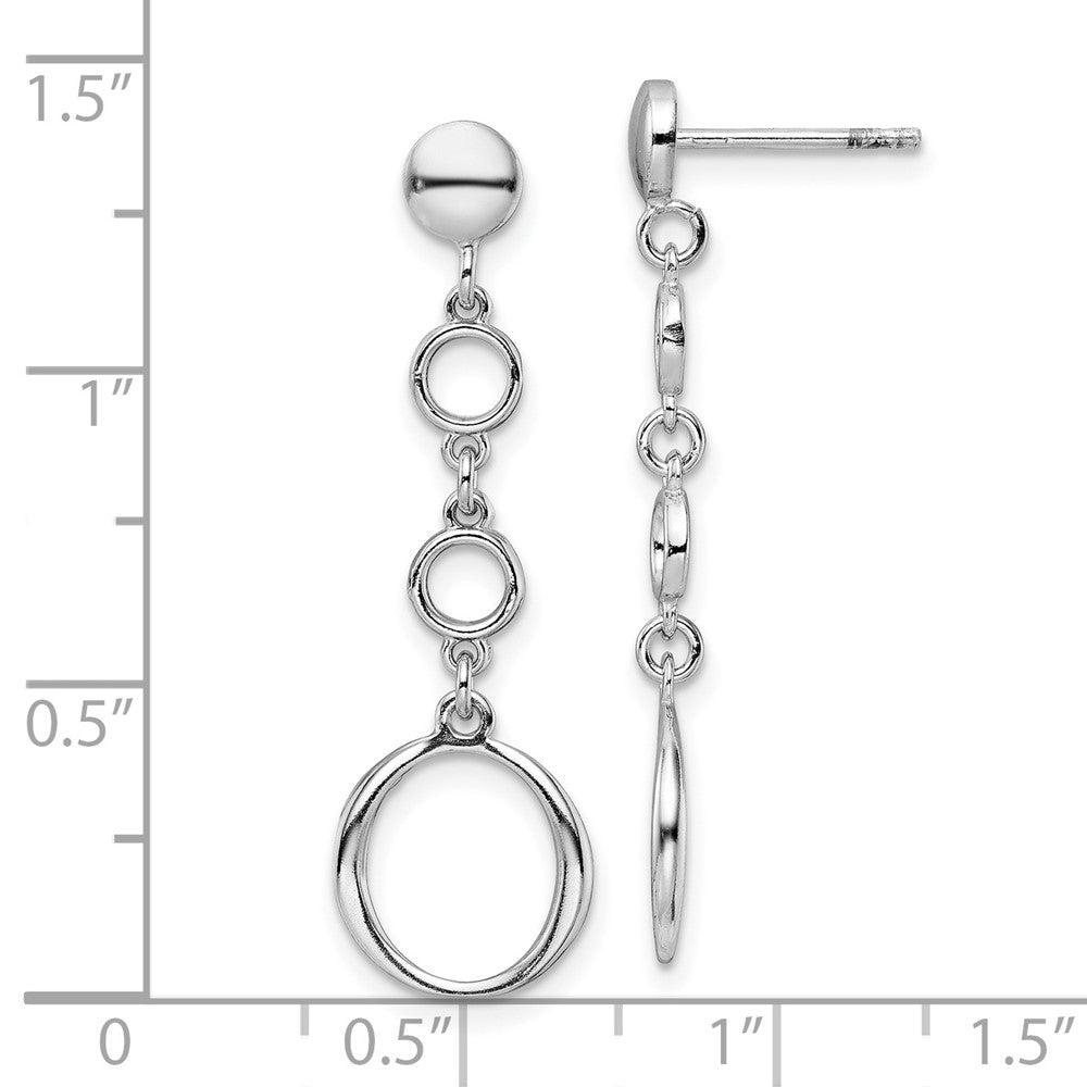 FJC Finejewelers 925 Sterling Silver d Post Dangle Earrings 36 x 10 mm