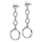FJC Finejewelers 925 Sterling Silver d Post Dangle Earrings 36 x 10 mm