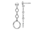 FJC Finejewelers 925 Sterling Silver d Post Dangle Earrings 36 x 10 mm