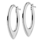 FJC Finejewelers 925 Sterling Silver d Polished Oval Hoop Earrings 26 x 21 mm