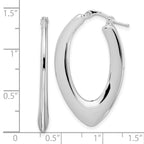 FJC Finejewelers 925 Sterling Silver d Polished Oval Hoop Earrings 26 x 21 mm