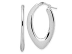 FJC Finejewelers 925 Sterling Silver d Polished Oval Hoop Earrings 26 x 21 mm