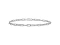 FJC Finejewelers 925 Sterling Silver Other Chain  Polished Textured Link Anklet 10 Inches x 1 mm