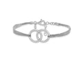 FJC Finejewelers 925 Sterling Silver Curb  Polished Multi-strand with 1in ext Bracelet 8 Inches