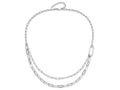 FJC Finejewelers 925 Sterling Silver Bright Cut Link  Multi-layer with 2in ext Necklace 20 Inches