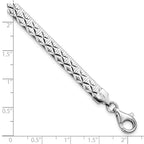 FJC Finejewelers 925 Sterling Silver Fancy Polished Textured Reversible Bracelet 7.5 Inches