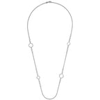 FJC Finejewelers 925 Sterling Silver Rolo Rhodium Plated Polished Necklace 31 Inches x 15 mm