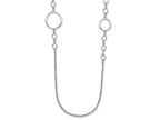 FJC Finejewelers 925 Sterling Silver Rolo Rhodium Plated Polished Necklace 31 Inches x 15 mm