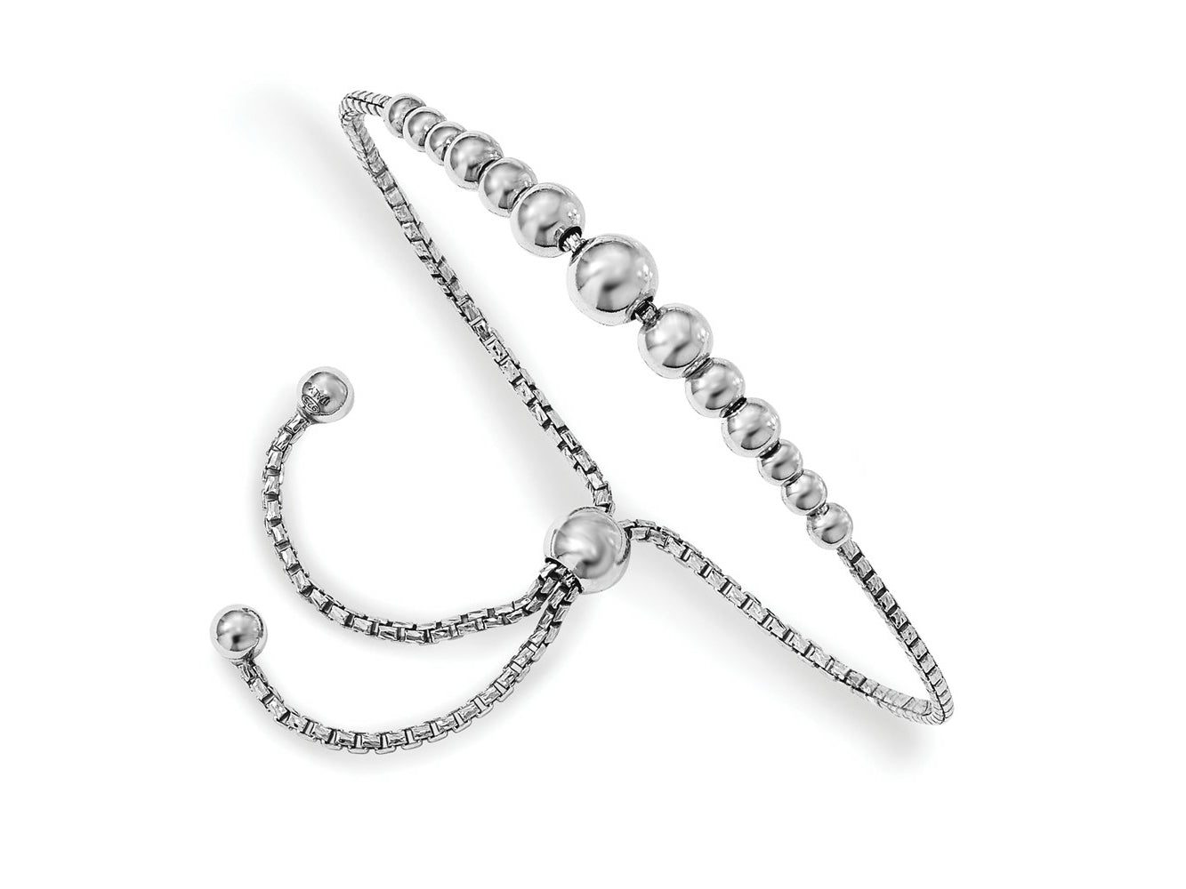 FJC Finejewelers 925 Sterling Silver Adjustable and Stretch and Wrap  Beaded Adjustable Bracelet 9 Inches x 6 mm