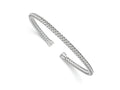 FJC Finejewelers 925 Sterling Silver Polished Woven Cuff Bangle 7 Inches x 3.5 mm