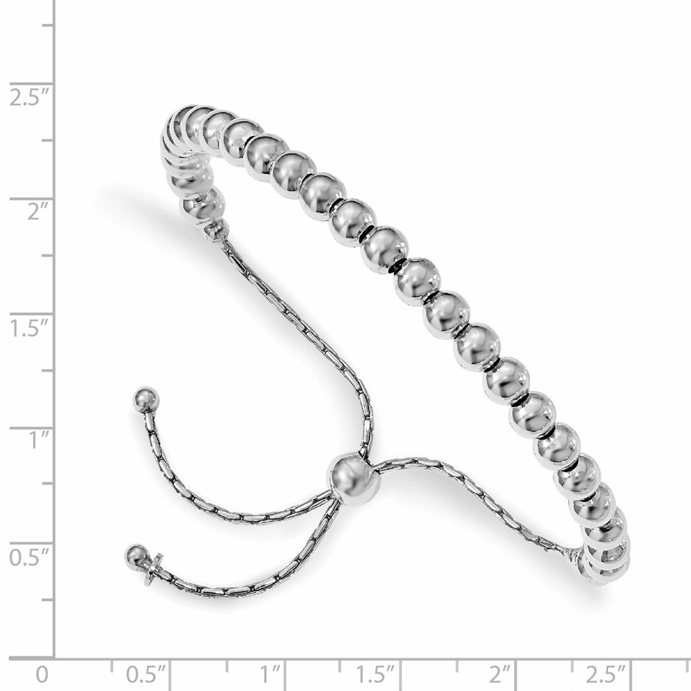 FJC Finejewelers 925 Sterling Silver Adjustable and Stretch and Wrap Beaded Adjustable Bracelet 9 Inches x 5 mm