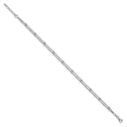 FJC Finejewelers 925 Sterling Silver Ball Double Strand with .5in ext. Anklet 9 Inches