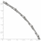 FJC Finejewelers 925 Sterling Silver Ball Double Strand with .5in ext. Anklet 9 Inches