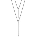 FJC Finejewelers 925 Sterling Silver Cable Two Strand with 2in ext. Necklace
