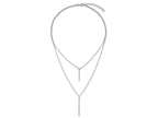 FJC Finejewelers 925 Sterling Silver Cable Two Strand with 2in ext. Necklace