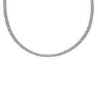 FJC Finejewelers 925 Sterling Silver Flat Bright Cut Spiga Necklace
