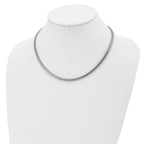 FJC Finejewelers 925 Sterling Silver Flat Bright Cut Spiga Necklace