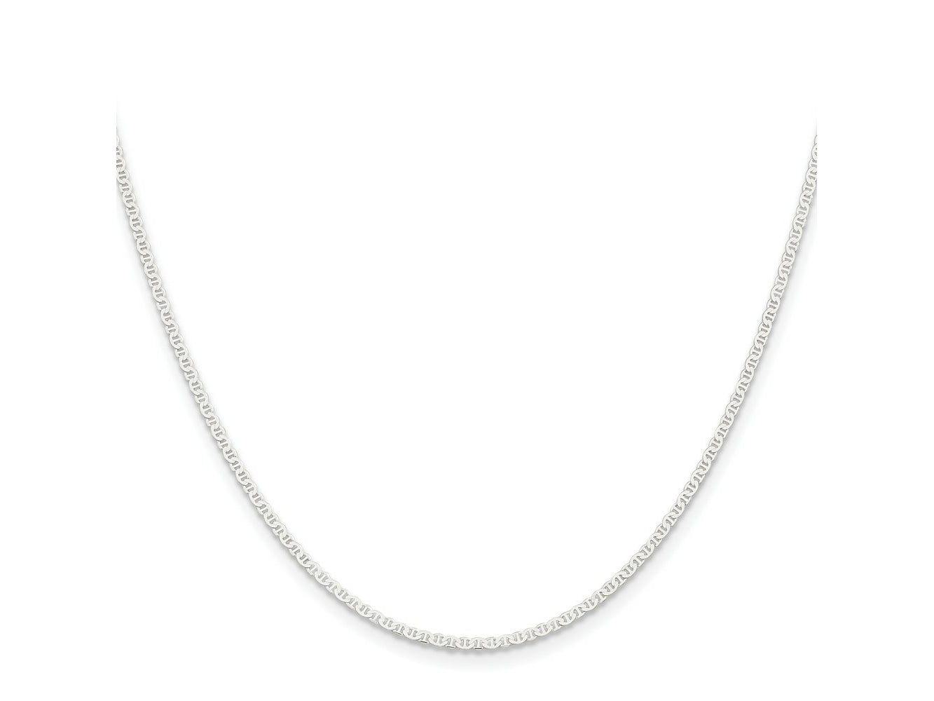 FJC Finejewelers 925 Sterling Silver Flat Anchor Chain 18 Inches x 1.85 mm
