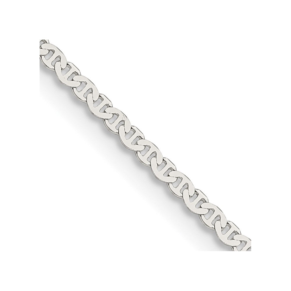 FJC Finejewelers 925 Sterling Silver Flat Anchor Chain Bracelet 7 Inches x 1.85 mm