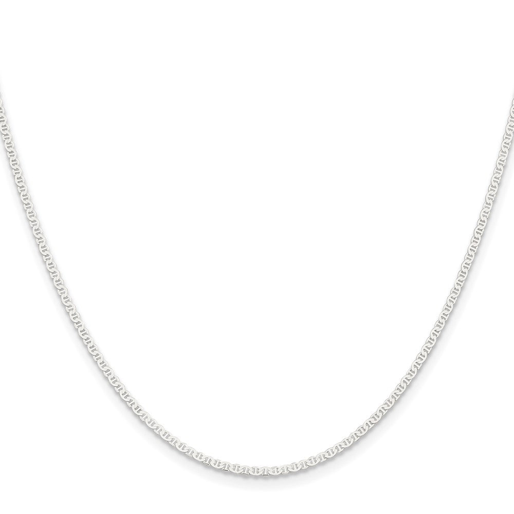 FJC Finejewelers 925 Sterling Silver 1.85mm Flat Anchor Chain Anklet 9 Inches x 1 mm