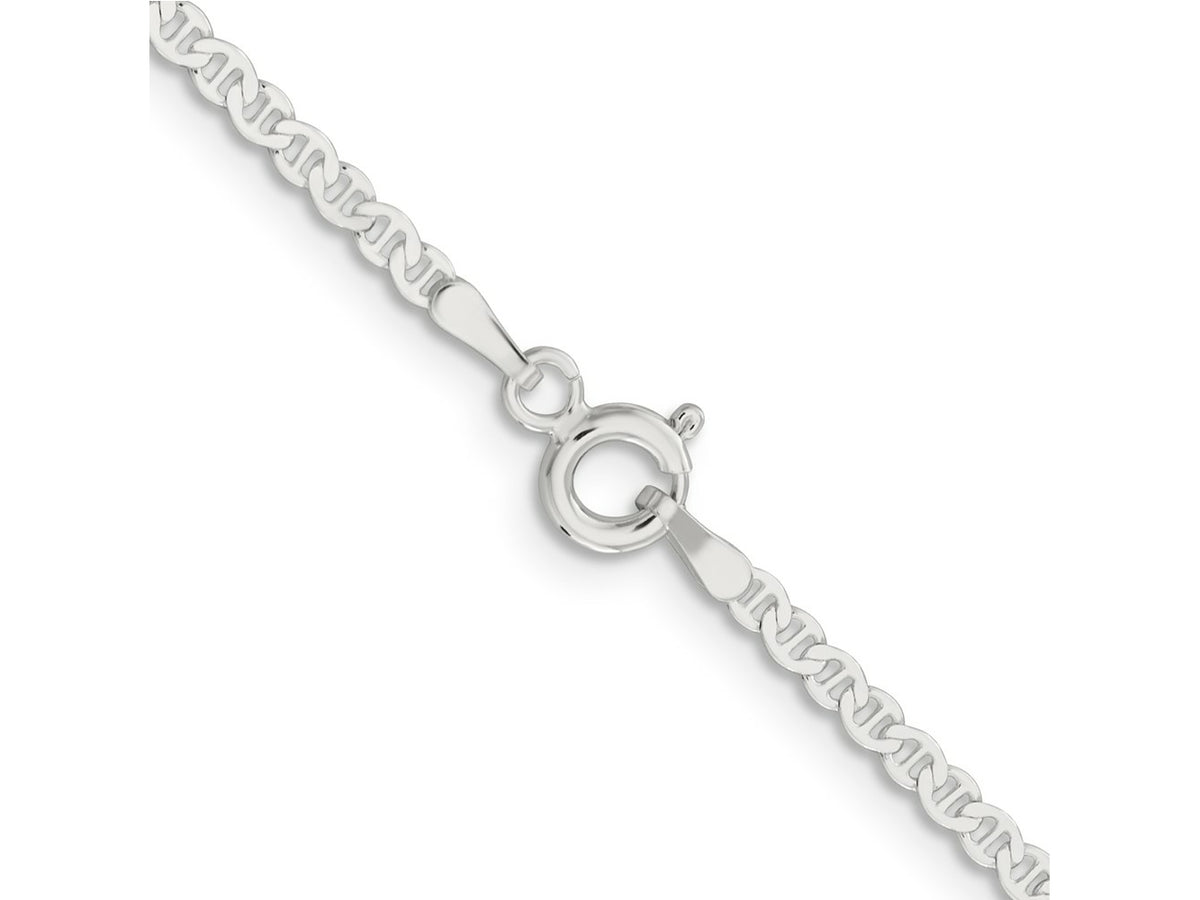FJC Finejewelers 925 Sterling Silver 2.25mm Flat Anchor Chain Anklet 10 Inches x 2 mm