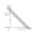 FJC Finejewelers 925 Sterling Silver Flat Anchor Chain 16 Inches x 2.25 mm