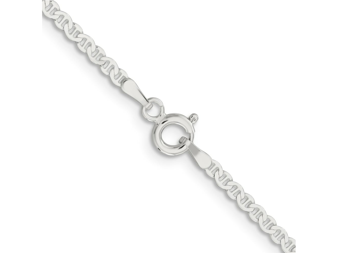 FJC Finejewelers 925 Sterling Silver Flat Anchor Chain 16 Inches x 2.25 mm