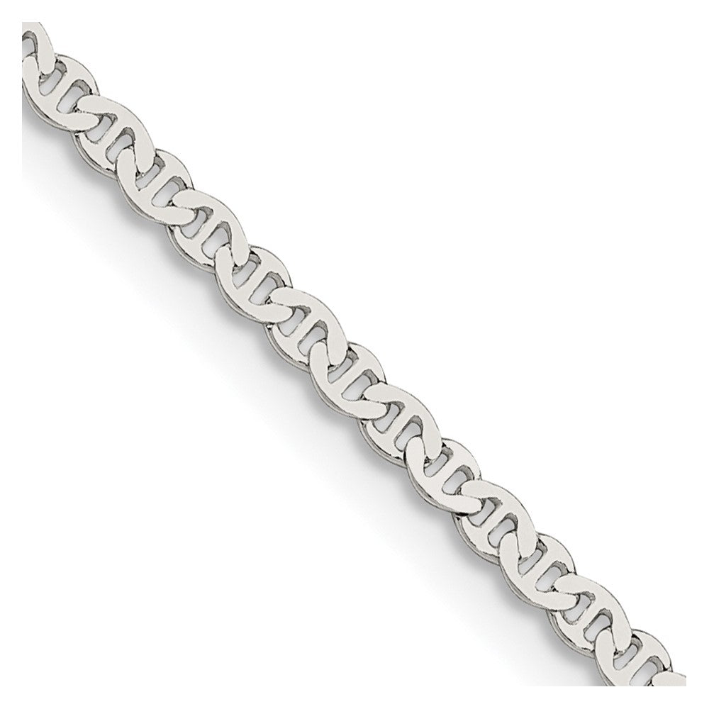 FJC Finejewelers 925 Sterling Silver Flat Anchor Chain 22 Inches x 2.25 mm