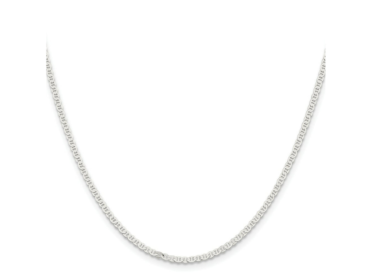 FJC Finejewelers 925 Sterling Silver Flat Anchor Chain 22 Inches x 2.25 mm