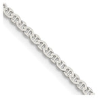 FJC Finejewelers 925 Sterling Silver Flat Anchor Chain 24 Inches x 2.25 mm