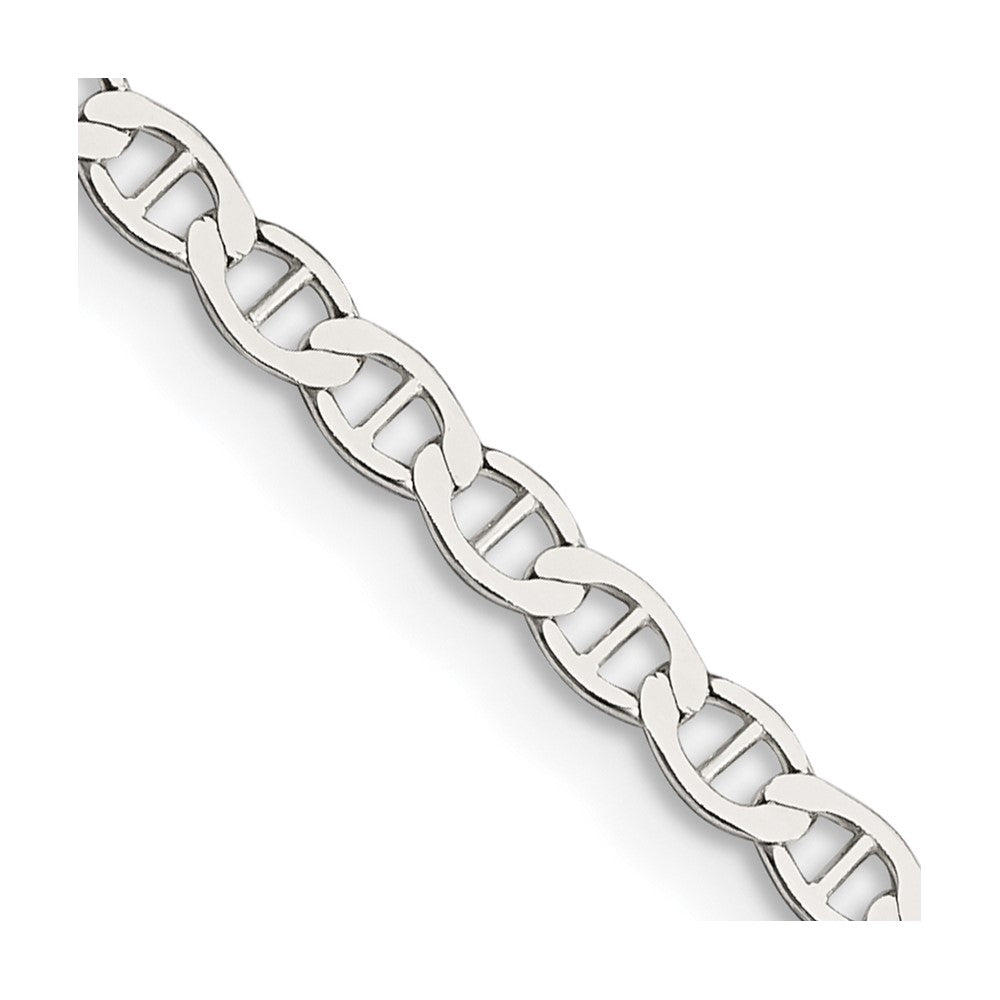 FJC Finejewelers 925 Sterling Silver Flat Anchor Chain 22 Inches x 3.1 mm