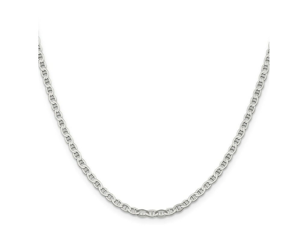FJC Finejewelers 925 Sterling Silver Flat Anchor Chain 22 Inches x 3.1 mm