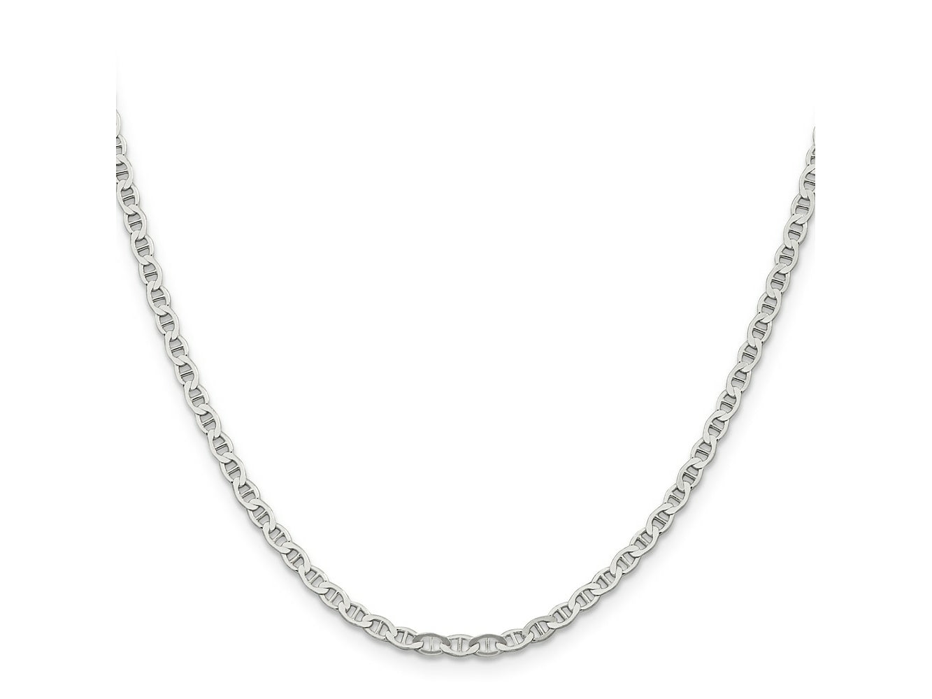 FJC Finejewelers 925 Sterling Silver Flat Anchor Chain 22 Inches x 3.1 mm