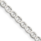 FJC Finejewelers 925 Sterling Silver Flat Anchor Chain 22 Inches x 4 mm