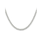 FJC Finejewelers 925 Sterling Silver Flat Anchor Chain 22 Inches x 4 mm