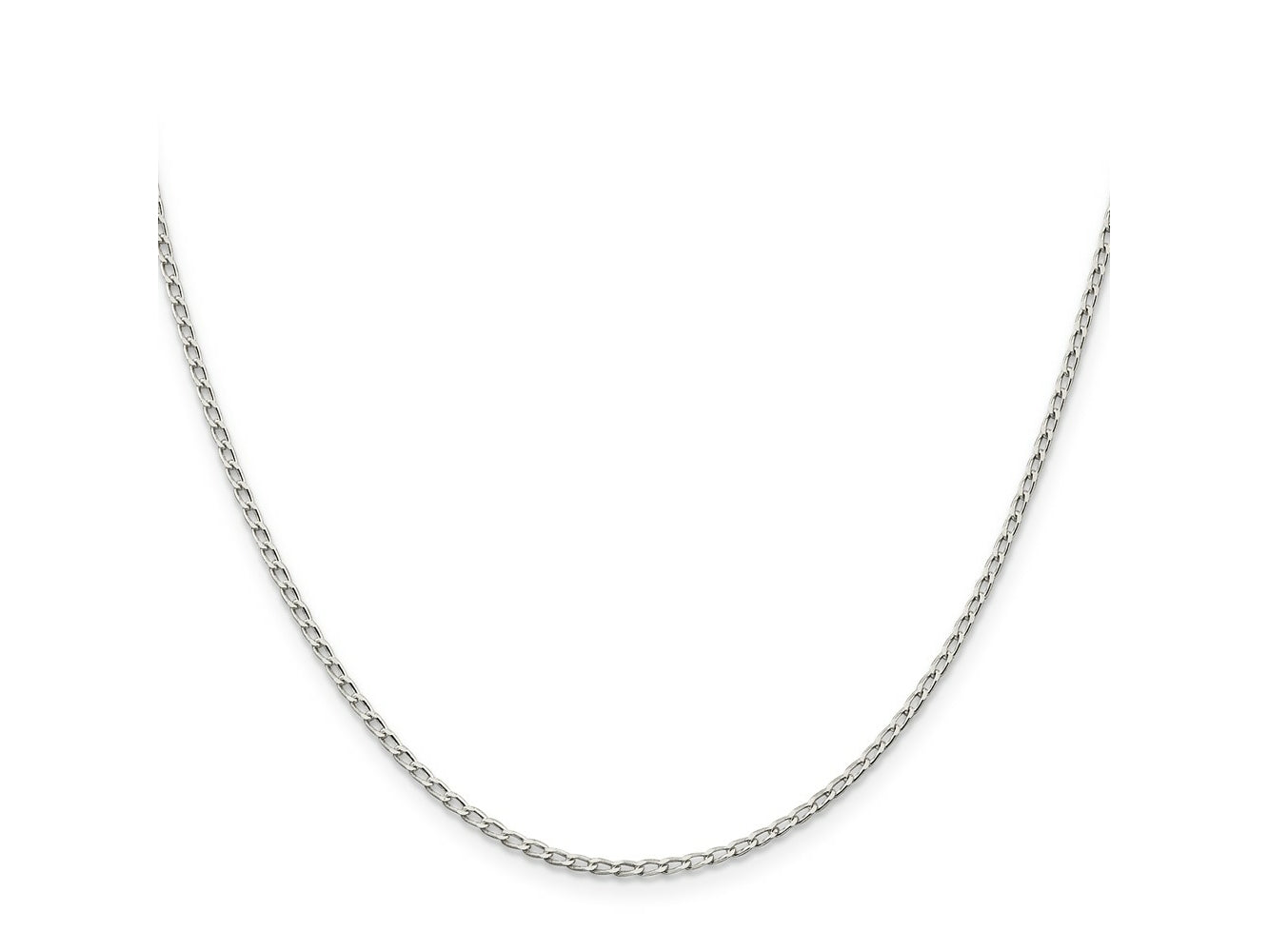 FJC Finejewelers 925 Sterling Silver Open Link Open Elongated Link Chain 22 Inches x 1.5 mm