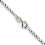 FJC Finejewelers 925 Sterling Silver Curb Open Elongated Link Chain 22 Inches x 2 mm