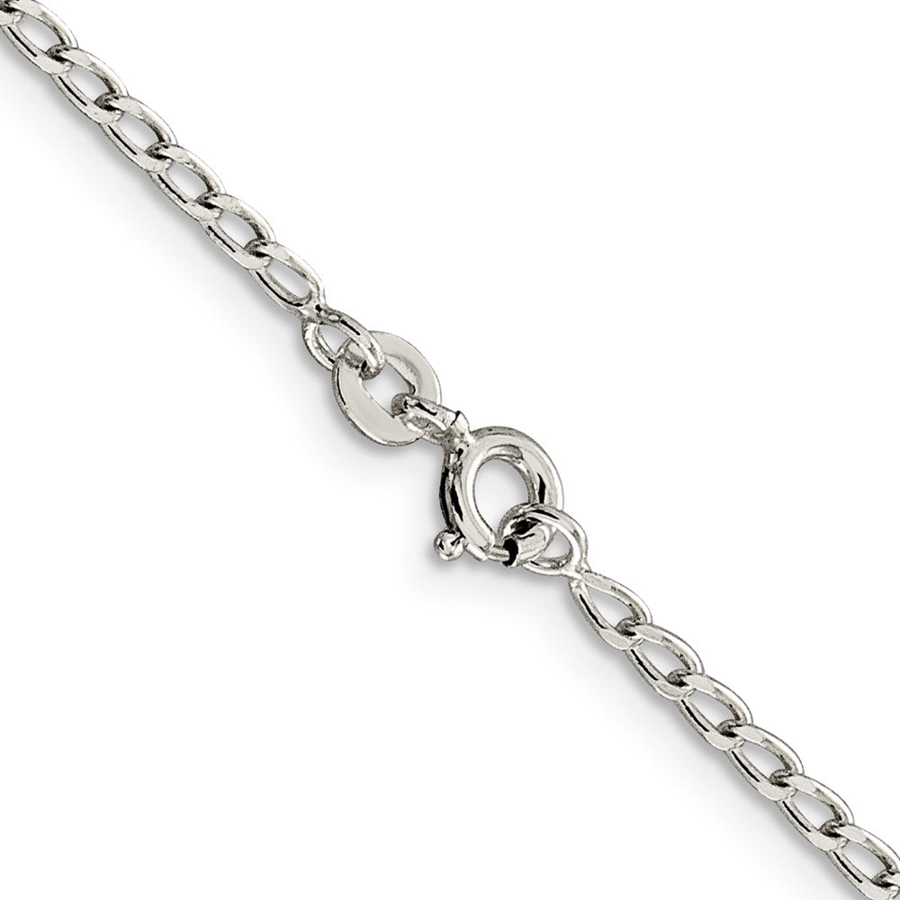 FJC Finejewelers 925 Sterling Silver Curb Open Elongated Link Chain 22 Inches x 2 mm