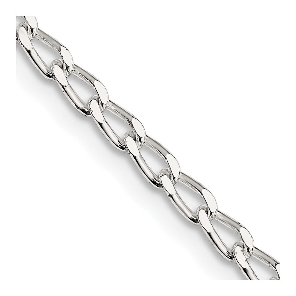 FJC Finejewelers 925 Sterling Silver Open Link Open Elongated Link Chain 18 Inches x 2.8 mm