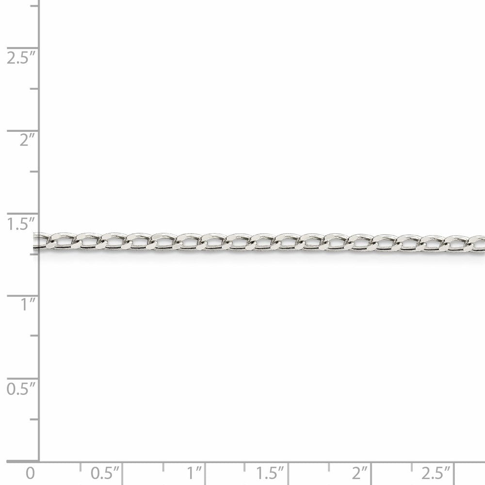 FJC Finejewelers 925 Sterling Silver Open Link Open Elongated Link Chain 20 Inches x 2.8 mm