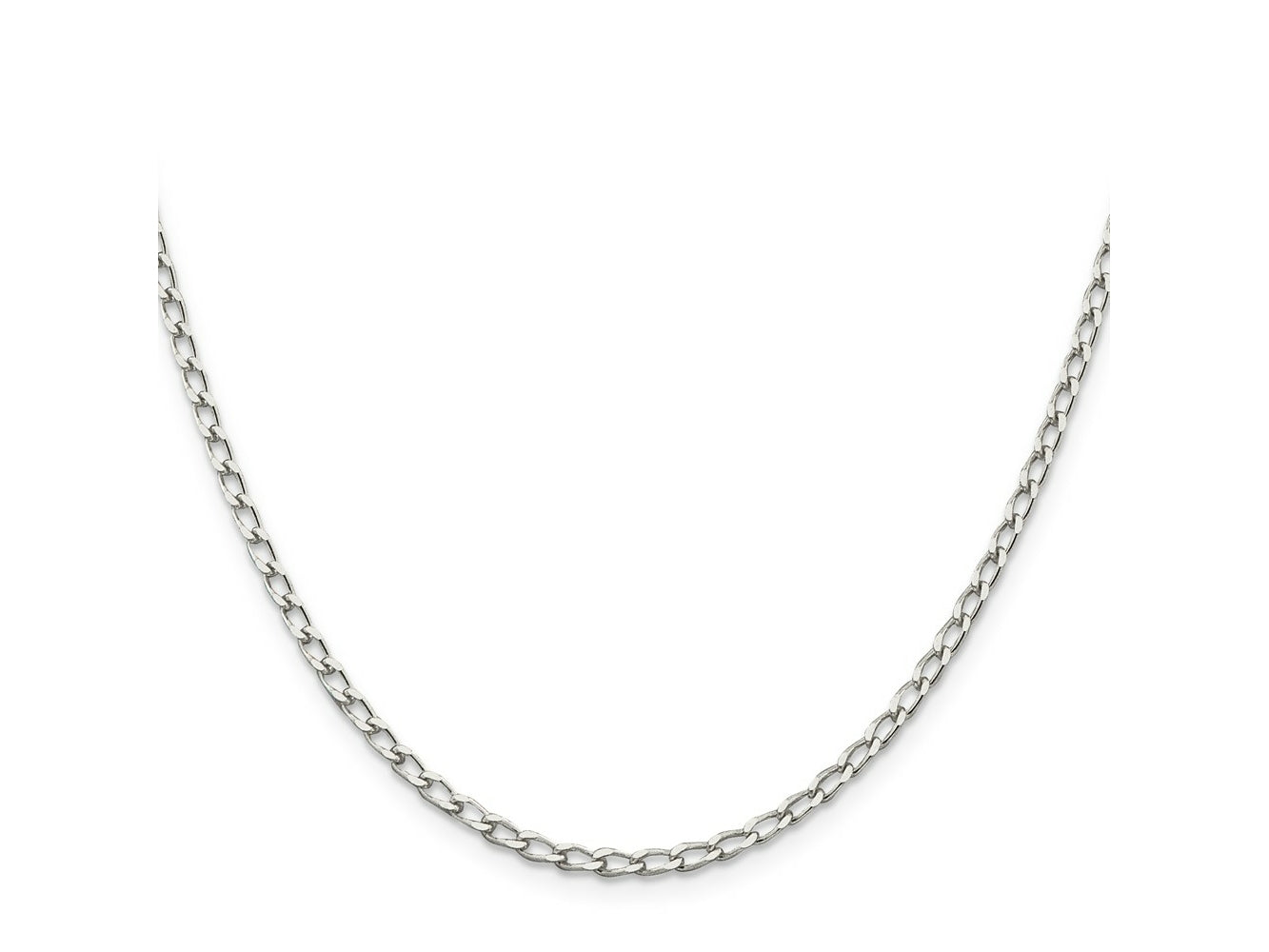FJC Finejewelers 925 Sterling Silver Open Link Open Elongated Link Chain 24 Inches x 2.8 mm