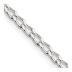 FJC Finejewelers 925 Sterling Silver Open Link 2.8mm Open Elongated Link Chain Anklet 9 Inches x 2 mm