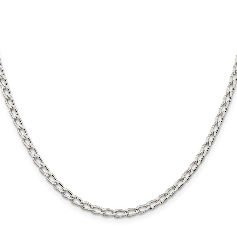 FJC Finejewelers 925 Sterling Silver Cable Open Elongated Link Chain Bracelet Anklet 9 Inches x 3.2 mm