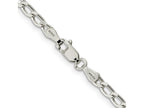 FJC Finejewelers 925 Sterling Silver Cable Open Elongated Link Chain Bracelet Anklet 9 Inches x 3.2 mm
