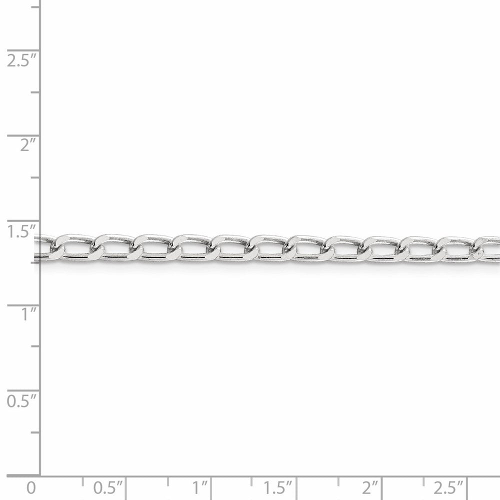 FJC Finejewelers 925 Sterling Silver Open Link Open Elongated Link Chain 18 Inches x 4.3 mm