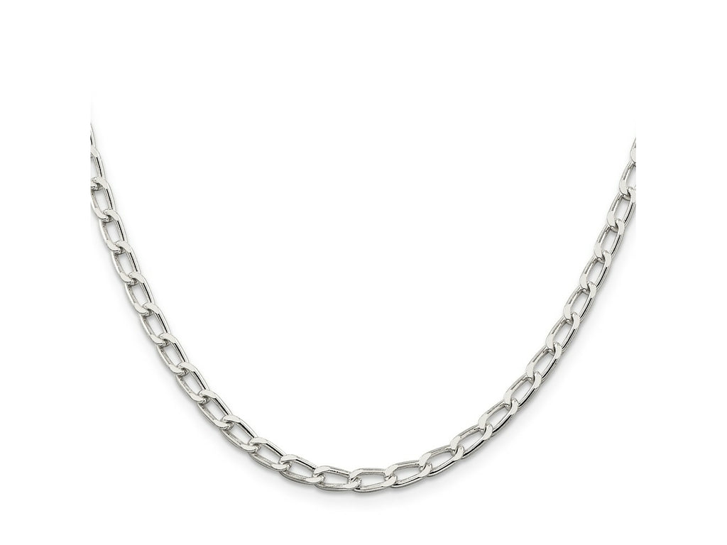 FJC Finejewelers 925 Sterling Silver Open Link Open Elongated Link Chain 24 Inches x 4.3 mm